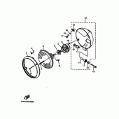 Схема узла: Фара Yamaha XV535 Virago