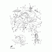 Схема вузла: Паливний бак Yamaha FZ1 FZ1 FAZER (S-TYPE)