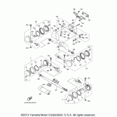 Схема узла: Поворотники Yamaha XV1700 Road Star Silverado