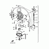 Схема узла: Карбюратор Yamaha YZ125