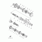 Схема вузла: Трансмісія Yamaha YZ250 YZ250F