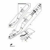 Схема вузла: Вихлопна система Yamaha WR250 WR250F