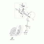 Схема узла: Передний тормозной цилиндр Yamaha WR125 WR125X