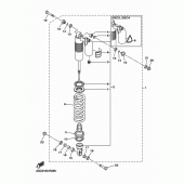 Схема вузла: Задня підвіска Yamaha WR450F