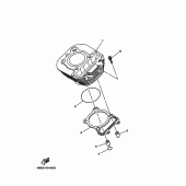 Схема вузла: Циліндр Yamaha TTR230 TT-R230