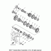Схема вузла: Трансмісія Yamaha XT250 XT250