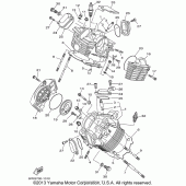 Схема вузла: Головка циліндра Yamaha XVS1100 V-Star Classic