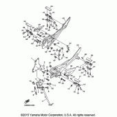 Схема узла: Подножки и Подставка Yamaha FZ6 FZ6R