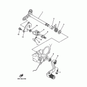 Схема вузла: Вал перемикання Yamaha YZ250 YZ250