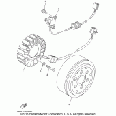Схема узла: Генератор Yamaha XV1600 Road Star Silverado