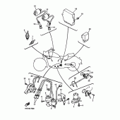 Схема вузла: Електроустаткування 2 Yamaha XVZ1300 Royal Star