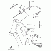 Схема вузла: Електроустаткування 1 Yamaha YZ250 YZ250