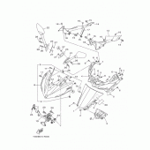 Схема вузла: Вітрове скло Yamaha YZF-R25