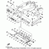 Схема узла: Задний рычаг и Подвеска Yamaha WR250 WR250Z