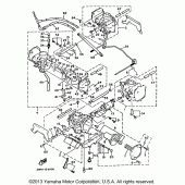 Схема вузла: Карбюратор (Non calinia) Yamaha XVZ1300 Venture Royale