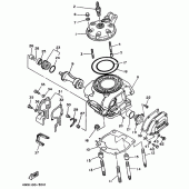 Схема вузла: Головка циліндра Yamaha YZ250 YZ250
