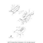 Схема вузла: Бічна кришка Yamaha TW200