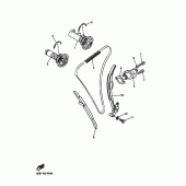 Схема узла: Распредвал и Цепь ГРМ Yamaha YZ450F YZ450F