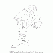 Схема вузла: Сиденье Yamaha XVS1300 Stryker Bullet Cowl Cruiser