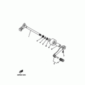 Схема вузла: Вал перемикання Yamaha WR200R