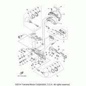 Схема узла: Задний фонарь (Стоп-сигнал) Yamaha XV1900 Raider S