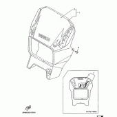 Схема узла: Облицовочные элементы 1 Yamaha DT125 DT125