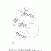 Схема вузла: Масляний насос Yamaha TW200