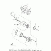 Схема вузла: Привід стартера Yamaha XVS650 V-Star Custom