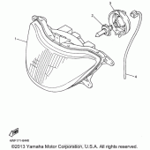 Схема вузла: Фара Yamaha YZF600R Thundercat