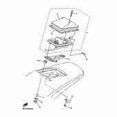 Схема вузла: Задній ліхтар (Стоп сигнал) Yamaha WR250 WR250F