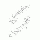 Схема узла: Боковая крышка Yamaha XJ600 Diversion (S-TYPE)