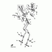 Схема вузла: Передній гальмівний циліндр Yamaha YZF-R6/YZF600 R6