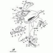 Схема вузла: Паливний бак Yamaha XVS650 Drag Star Classic