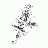 Схема вузла: Рульовий механізм Yamaha XP530 T-MAX SX