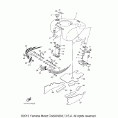 Схема узла: Топливный бак Yamaha XV1900 Roadliner