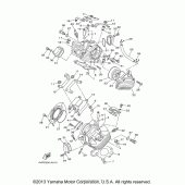 Схема вузла: Головка циліндра Yamaha XVS650 V-Star Classic