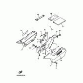 Схема вузла: Бічна кришка Yamaha TW125