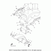 Схема узла: Крыло Yamaha XVS1300 Stryker
