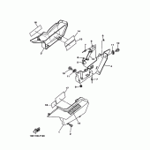 Схема вузла: Бічна кришка Yamaha TW200