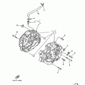 Схема вузла: Картер двигуна Yamaha XT125