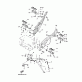 Схема вузла: Підніжки та Підставка Yamaha TDM900