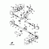 Схема вузла: Поворотники Yamaha XV1600 Wild Star