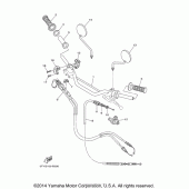 Схема вузла: Кермо та Тросики Yamaha TW200