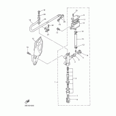 Схема вузла: Задній гальмівний циліндр Yamaha WR400F