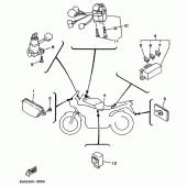 Схема вузла: Опція (ЕЛЕКТРИКА) Yamaha TDM850