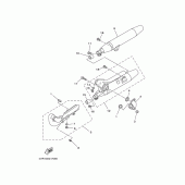 Схема вузла: Вихлопна система Yamaha XVS650 Drag Star