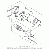 Схема вузла: Електричний стартер Yamaha XVZ1300 Venture Royale