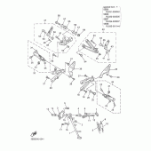 Схема узла: Подножки и Подставка Yamaha YZF-R6/ YZF600 R6