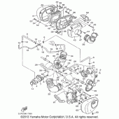 Схема вузла: Впускна система Yamaha XV1100 Virago