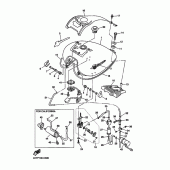 Схема вузла: Паливний бак Yamaha XVZ1300 Royal Star Midnight Venture